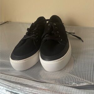 UGG Black Sneakers with White Soles